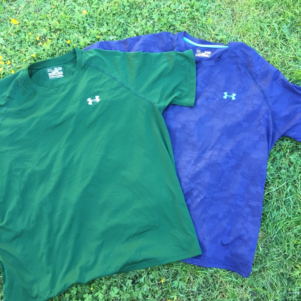 Two under armor men’s active wear shirts